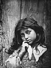 Small Wall Art - portrait of a small sicilian girl of common class